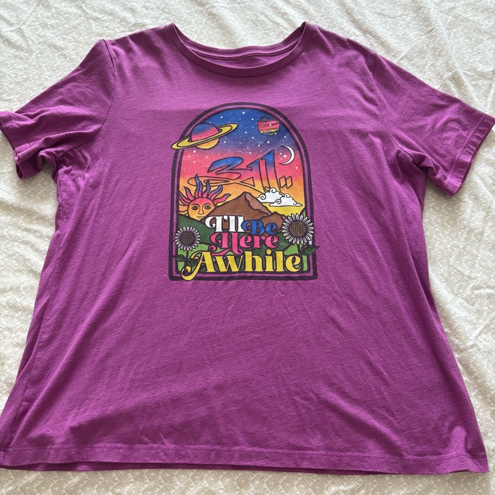 311 Purple Graphic band T-Shirt size XXL